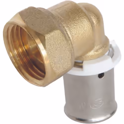 SOMATHERM FOR YOU - Raccord coudé à sertir pour tube PER Ø12 - écrou tournant Femelle 15/21 (1/2'') Permet de raccorder un tu ...