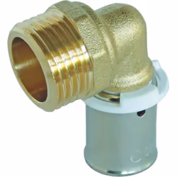SOMATHERM FOR YOU - Raccord coudé à sertir pour tube PER Ø12 - Mâle 12/17 (3/8'') Permet de raccorder un tube PER de diamètre ...