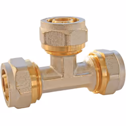 SOMATHERM FOR YOU - /3032-20 - Té égal à compression pour tube Multicouche Ø20 Permet de raccorder un tube multicouche Ø20 pa ...