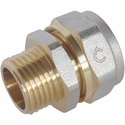 SOMATHERM FOR YOU - /3716-20-15 - Raccord droit à compression pour tube Multicouche Ø20 - Mâle 15/21 (1/2'') Permet de raccor ...