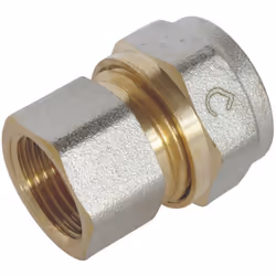 SOMATHERM FOR YOU - /3717-16-12 - Raccord droit à compression pour tube Multicouche Ø16 - Femelle 12/17 (3/8'') Permet de rac ...