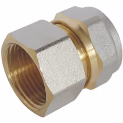 SOMATHERM FOR YOU - /3717-20-20 - Raccord droit à compression pour tube Multicouche Ø20 - Femelle 20/27 (3/4'') Permet de rac ...