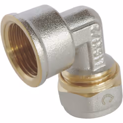 SOMATHERM FOR YOU - /3764-16-15 - Coude à compression pour tube Multicouche Ø16 - Femelle 15/21 (1/2'') Permet de raccorder u ...