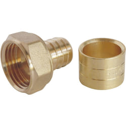 Ayor - Raccord droit à glissement pour tube per Ø16 - Ecrou-tournant F20/27 - lot de 10