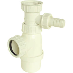 Ayor - Siphon évier réglable avec prise pour mâchine à laver 40/49