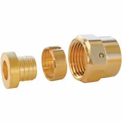 SOMATHERM FOR YOU - Raccord droit à compression (à visser) pour tube PER Ø12 - écrou tournant Femelle 15/21 (1/2'') Lot de 5 ...