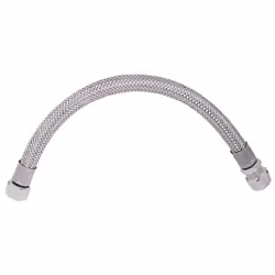 SOMATHERM Flexible Sanitaire en Inox ACS DN8 - Débit Standard - L 50cm - Raccord bicone pour Tube cuivre Ø 12 - Femelle droit