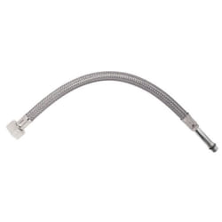 SOMATHERM Flexible Sanitaire en Inox ACS DN8 - Débit Standard - L 30cm avec Prolongateur 5cm - Mâle Court/Long - Pas de Vis
