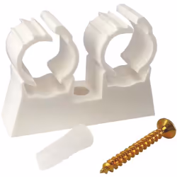 SOMATHERM FOR YOU - Lot de 10 Attaches de fixation double pour tube diamètre 20mm DESCRIPTION Ce support de fixation maintien ...
