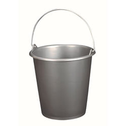Aluminium Et Plastique - seau ménage 5L anse métal silver 1035699