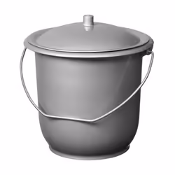 Seau de toilette pour enfant + couvercle de la marque ALUMINIUM ET PLASTIQUE. Caractéristiques du seau de toilette hygiénique ...