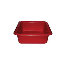 Aluminium Et Plastique - Cuvette carrée - 24 cm - 3 l - rouge