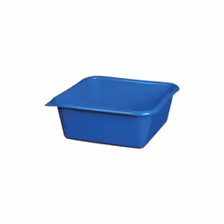 Cuvette carrée ALUMINIUM ET PLASTIQUE. - Côté : 24 cm. - Hauteur : 8.5 cm. - Capacité : 3 L. - Coloris : bleu. - Matière : pl ...