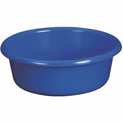 ALUMINIUM ET PLASTIQUE - Cuvette ronde Ø25x8cm 2.5l Bleu