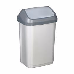 Description générale Poubelle avec couvercle basculant de 25 litres, idéale pour un usage domestique. Sa conception esthétiqu ...