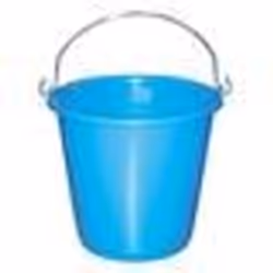 Seau de ménage gradué - 10 L - gris
