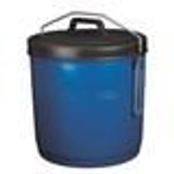 Poubelle à couvercle inséparable - 16 L - bleu