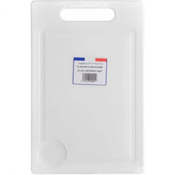 Aluminium et Plastique PAD30 planche à découper pour cuisine Rectangulaire Polyéthylène Blanc