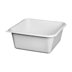Aluminium Et Plastique - Cuvette carrée - 32 cm - 8. 5 l - gris moucheté