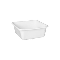 Aluminium Et Plastique - Cuvette carrée 32cm 9.5l blanc alimentaire