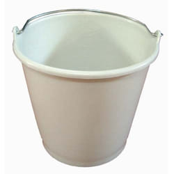 Aluminium et plastiq - Seau ménage 16L gradué gris moucheté