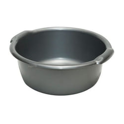 Aluminium Et Plastique - Bassine ronde 11L - d: 36.5cm - h 14cm - gris argent