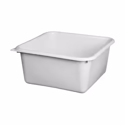 Cuvette carrée graduée ALUMINIUM ET PLASTIQUE. - Côté : 38 cm. - Hauteur : 17 cm. - Capacité : 15 L. - Coloris : gris mouchet ...