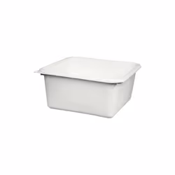 Aluminium Et Plastique - Cuvette carrée 38cm 15l blanc alimentaire