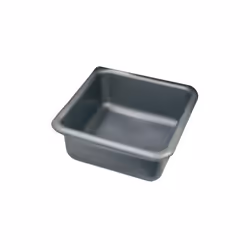 Cuvette carrée graduée ALUMINIUM ET PLASTIQUE. - Côté : 38 cm. - Capacité : 15 L. - Coloris : gris argent. -Fabrication franç ...
