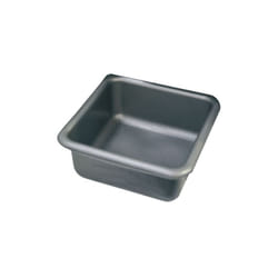 Aluminium Et Plastique - Cuvette carrée - 38 cm - 15 l - gris