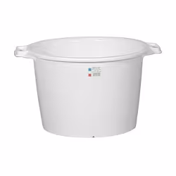 Baquet rond ALUMINIUM ET PLASTIQUE renforcé en plastique. - Qualité alimentaire. - Graduations internes. Capacité : 30 L. - D ...