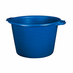 Baquet rond gradué ALUMINIUM ET PLASTIQUE. - Deux poignées sur le corps. - Diamètre : 49 cm. - Hauteur : 31 cm. - Capacité : ...