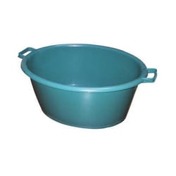 Baquet ovale 45L 62x50cm - vert - Aluminium Et Plastique