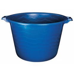 Baquet rond renforcé 120 litres bleu 52,5/72 x 46,5 cm