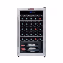 La Sommelière LS34A refroidisseur à vin Pose libre Noir, Acier inoxydable 37 bouteille(s)