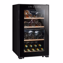 La Sommelière LS512ZBLACK, Pose libre, 50 bouteille(s), G, Lumière intérieure, ST, Noir