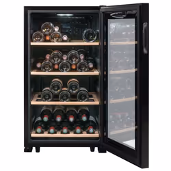 La Sommelière LS52BLACK refroidisseur à vin Refroidisseur de vin compresseur Pose libre Noir 52 bouteille(s)