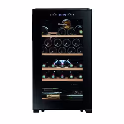 La Sommelière SLS32DZBLACK, Refroidisseur de vin thermoélectrique, Pose libre, 32 bouteille(s), 90 W, G, Noir