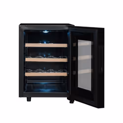 La Sommelière LS12SILENCE refroidisseur à vin Refroidisseur de vin thermoélectrique Pose libre Noir 12 bouteille(s)