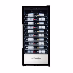 La Sommelière PRO110N, Refroidisseur de vin thermoélectrique, Pose libre, 107 bouteille(s), 80 W, G, Acier inoxydable