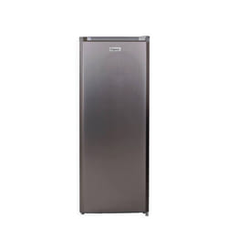 R4A218XD – Réfrigérateur armoire – FrigeluX – 218 L – Congélateur 4 compartiment – Porte réversible – Look inox – Classe D – 39 dB