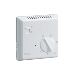 Hager - Thermostat ambiance électronique saillie chauffage électrique avec entrée fil pilote 230V 25513