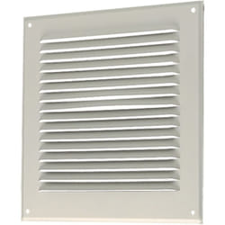 Aldes - grille extérieure - 150 x 250 mm - en aluminium - blanc - grillage anti moustique 11001012