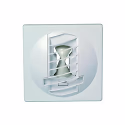 Description générale Bouche d'extraction autoréglable BapCOLOR blanche, conçue pour un simple débit de 15 m³/h, idéale pour l ...