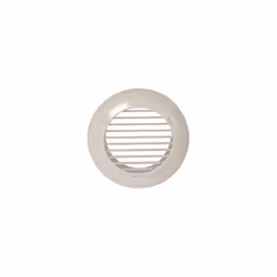 Grille de ventilation plastique fixe BIP - blanc - débit de 110 m³/h en soufflage ou reprise - diamètre de 125 mm