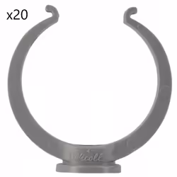 Ces colliers Lyre Nicoll permettent de fixer les conduits pour les logements individuels, neuf ou rénovation, équipés d'un ré ...
