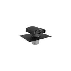 Aldes - Sortie de toiture vmc 160 mm en galva pour ardoise noire