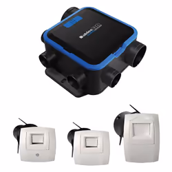 Description générale Le kit VMC EasyHome Hygro Compact Classic d'Aldes est conçu pour assurer un renouvellement optimal de l' ...