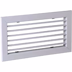 Grille simple déflexion de reprise en acier SC 101 fixation par clips 200x100 ALDES 11050020Grille murale simple déflexion (r ...