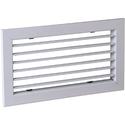 Aldes - Grille simple déflexion de reprise en acier sc 101 fixation par clips 200x100 11050020